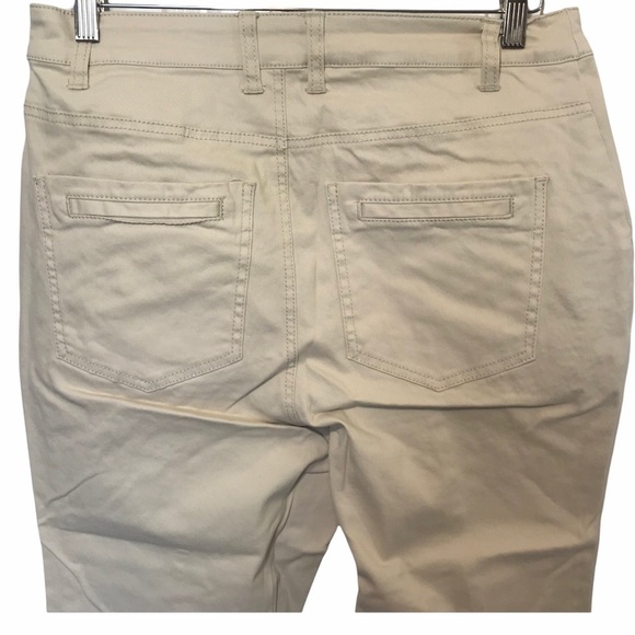 Ellos Beige Moto Jeans Pants Size 12 NWOT - Picture 3 of 16